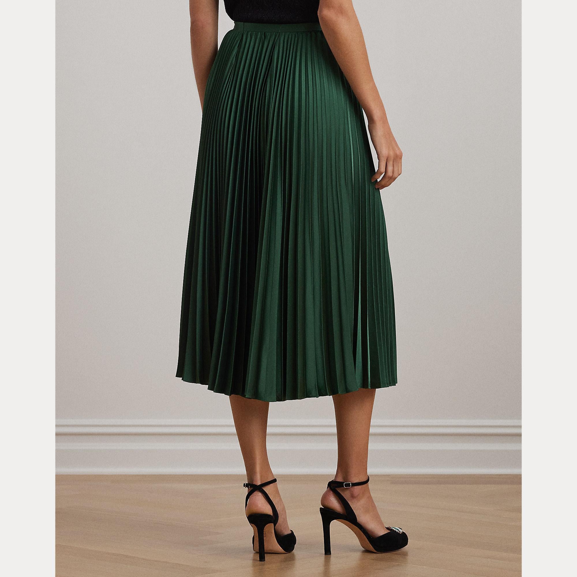 gonna plissettata in raso charmeuse 200-951500 001 LAUREN RALPH LAUREN 
