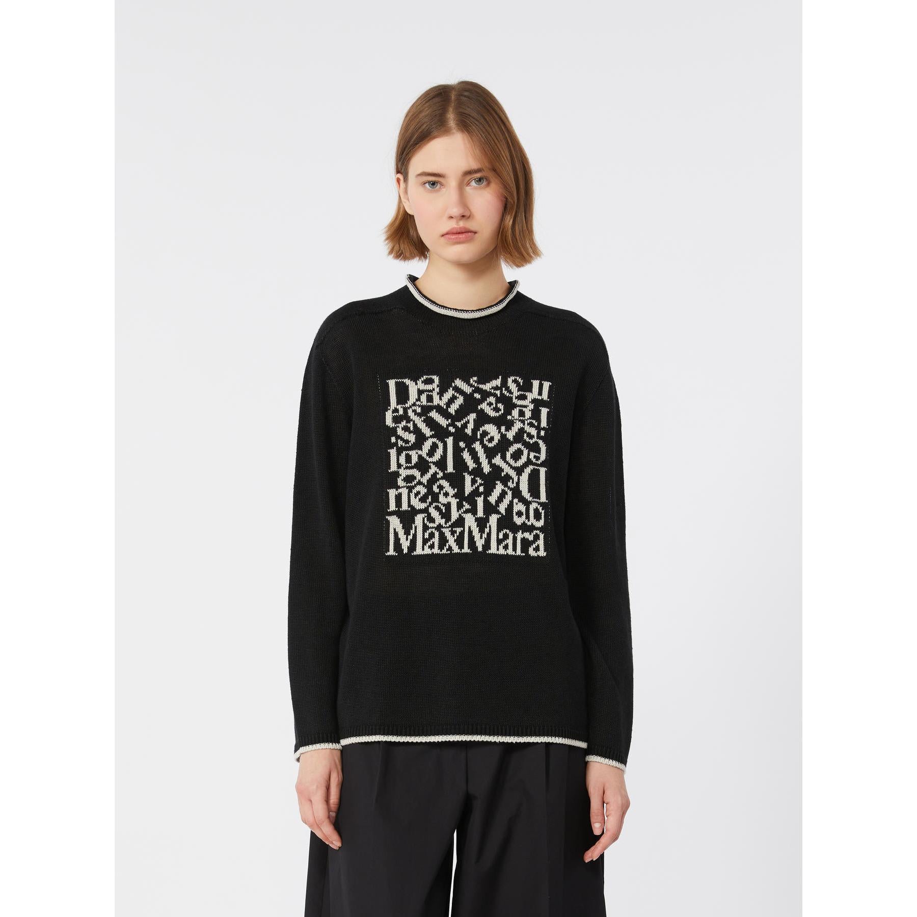 maglia con logo in contrasto SMMATTORE 014 S MAXMARA 