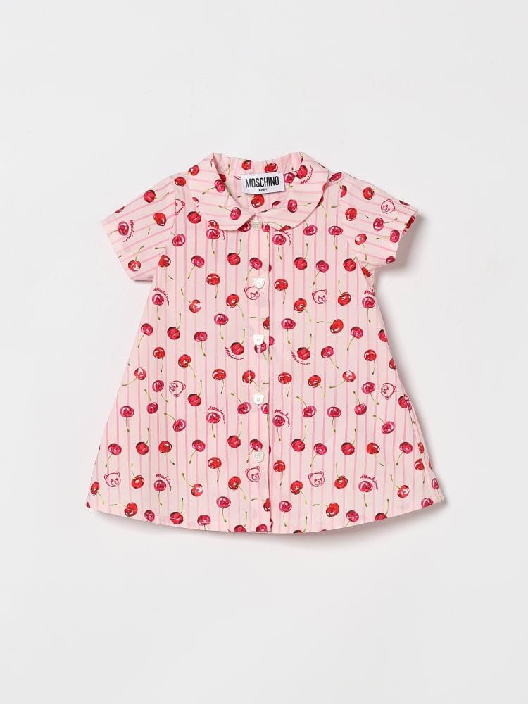 abito chemisier stampato MDV0D8LLB66 83658 MOSCHINO KIDS 