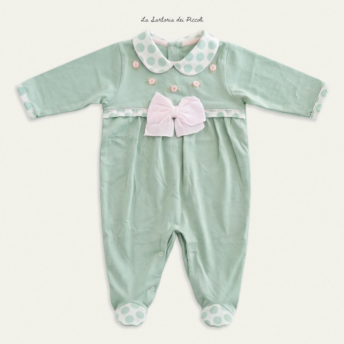 Tutina con fiocco LT1213 UNI LA SARTORIA DEI PICCOLI 