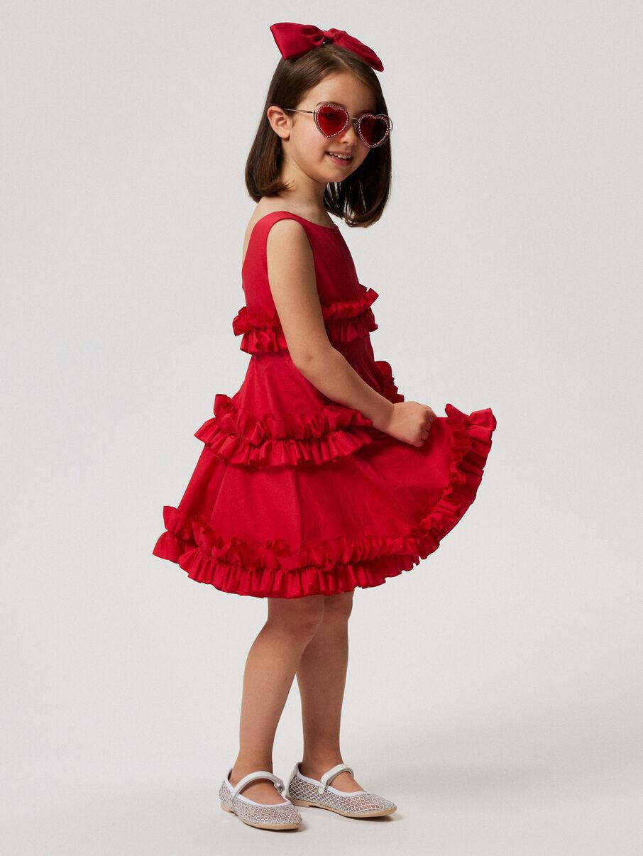 abito con rouches 11E910 5116 0044 MONNALISA 