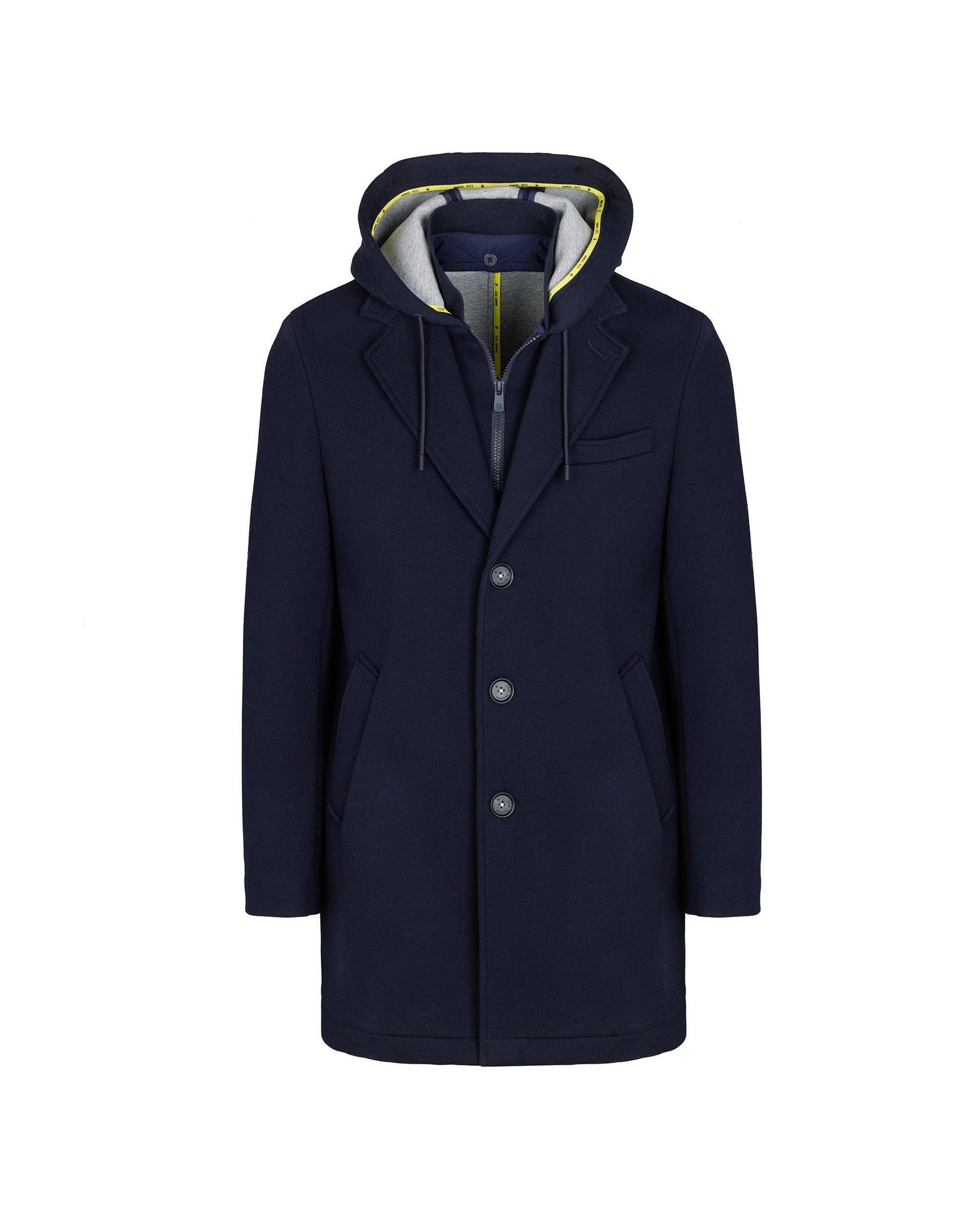 cappotto con cappuccio e pettorina 3932H8407C 253745 89 MANUEL RITZ 
