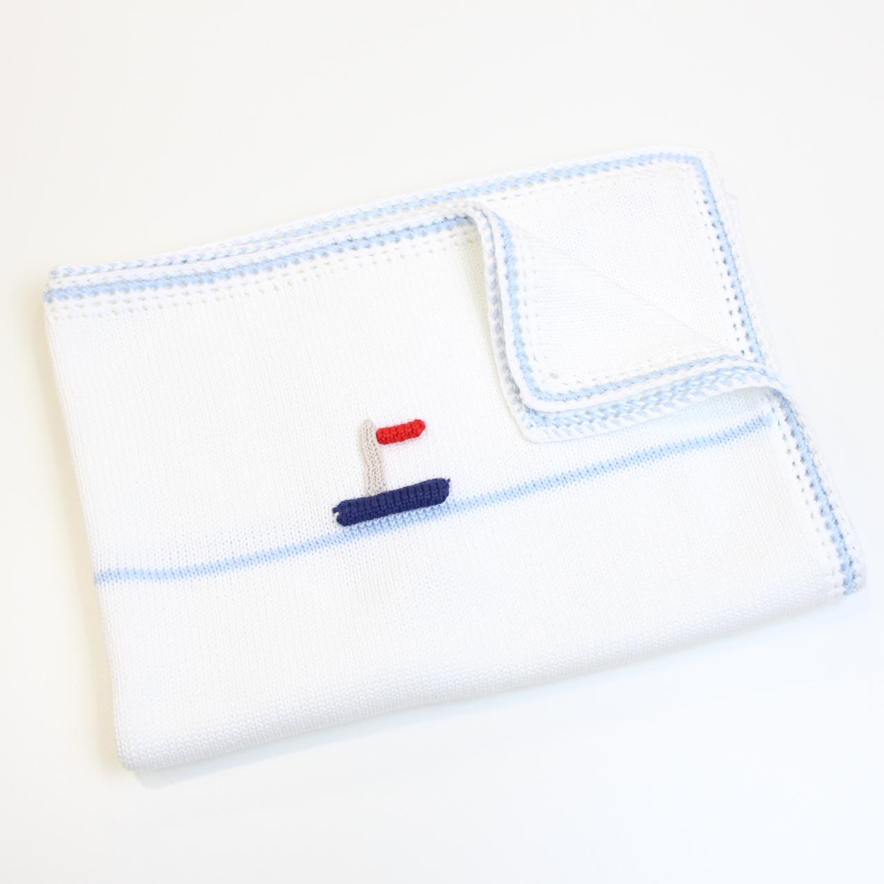 COPERTA cotone NEONATO CON RICAMI BILLY COPERTA UNI PICCOLA GIUGGIOLA 