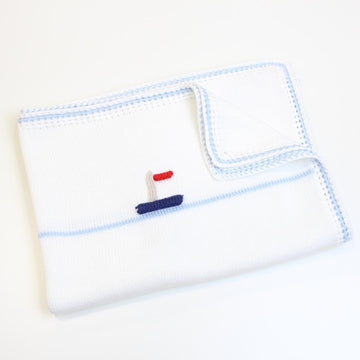 COPERTA cotone NEONATO CON RICAMI BILLY COPERTA UNI PICCOLA GIUGGIOLA 