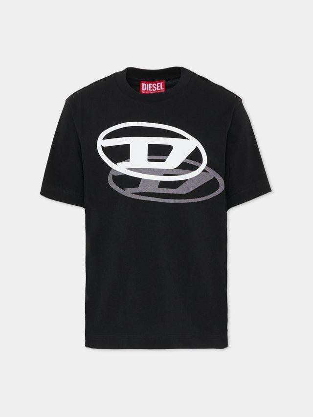 t-shirt con logo J02601 00YI9 K900 DIESEL 