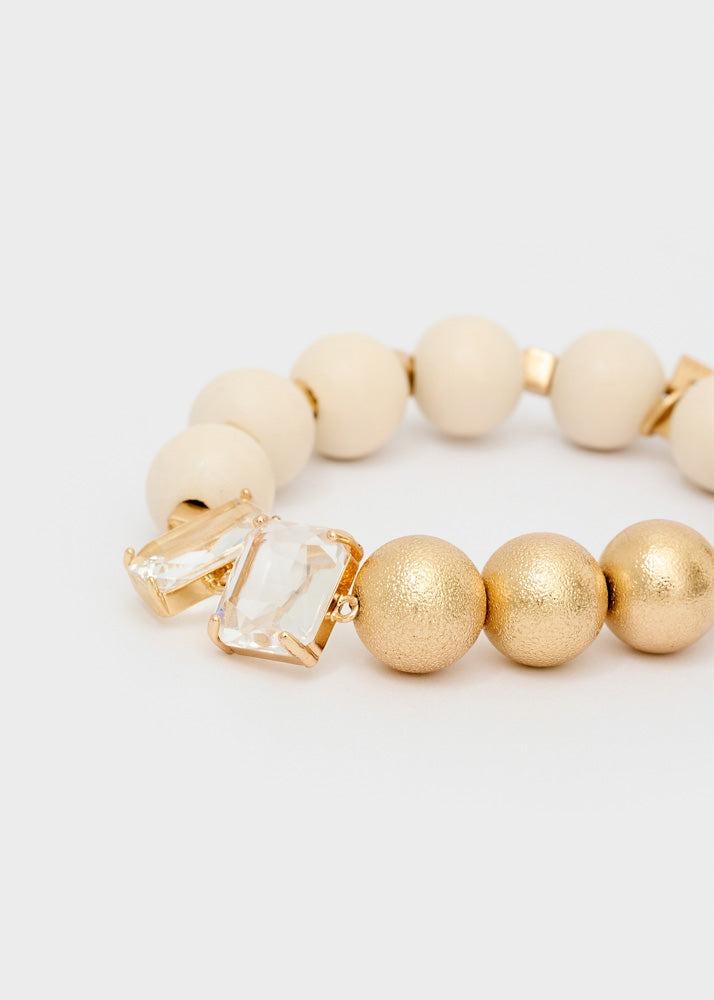 bracciale elastico in legno ABBR0193 ORO NALI' 