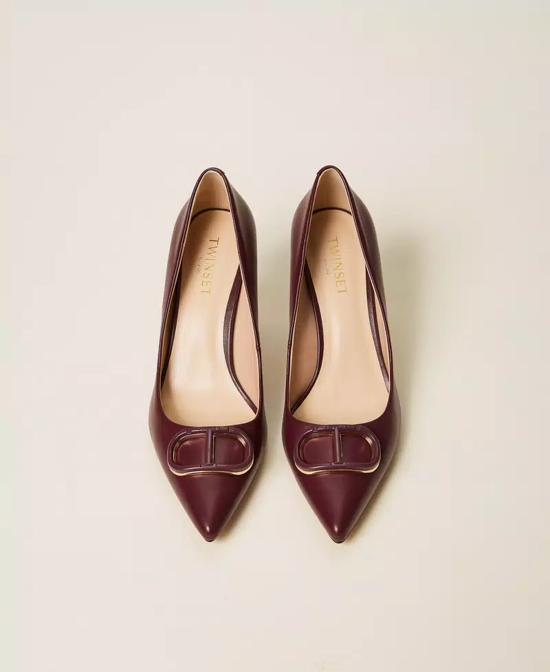 dècollettè in pelle 252TCP032 05609 TWINSET 