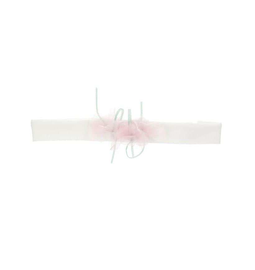 fascia con fiore tulle 73G003 7201 0190 MONNALISA 