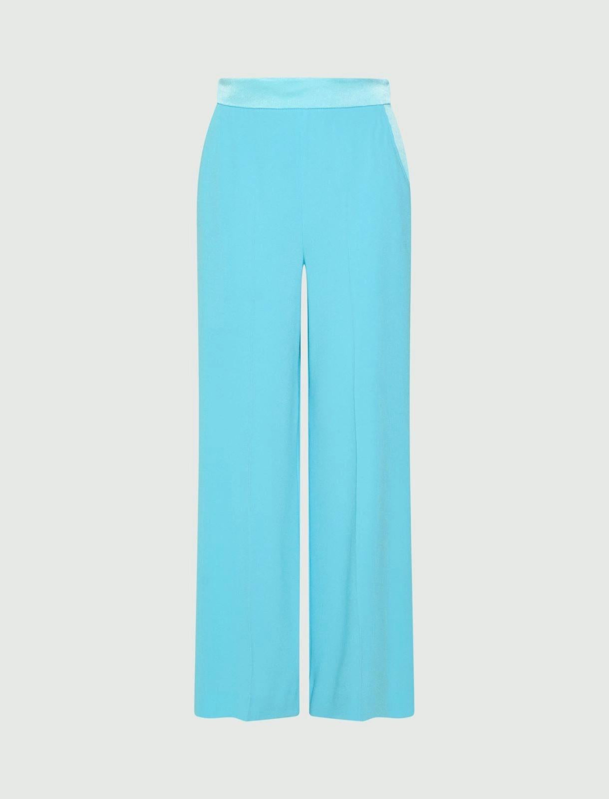 Pantalone ampio in envers satin MLLSTAMPA 004 MARella 