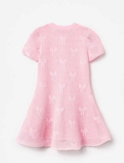 abito lavorato alluncinetto 701S-P PINK SELF-PORTRAIT 