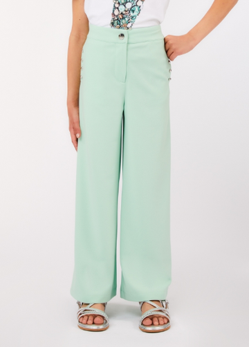 Pantalone con applicazioni laterali GA6022J4633 36110 LIU JO JUNIOR 