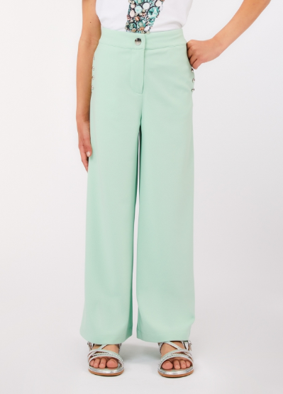 Pantalone con applicazioni laterali GA6022J4633 36110 LIU JO JUNIOR 