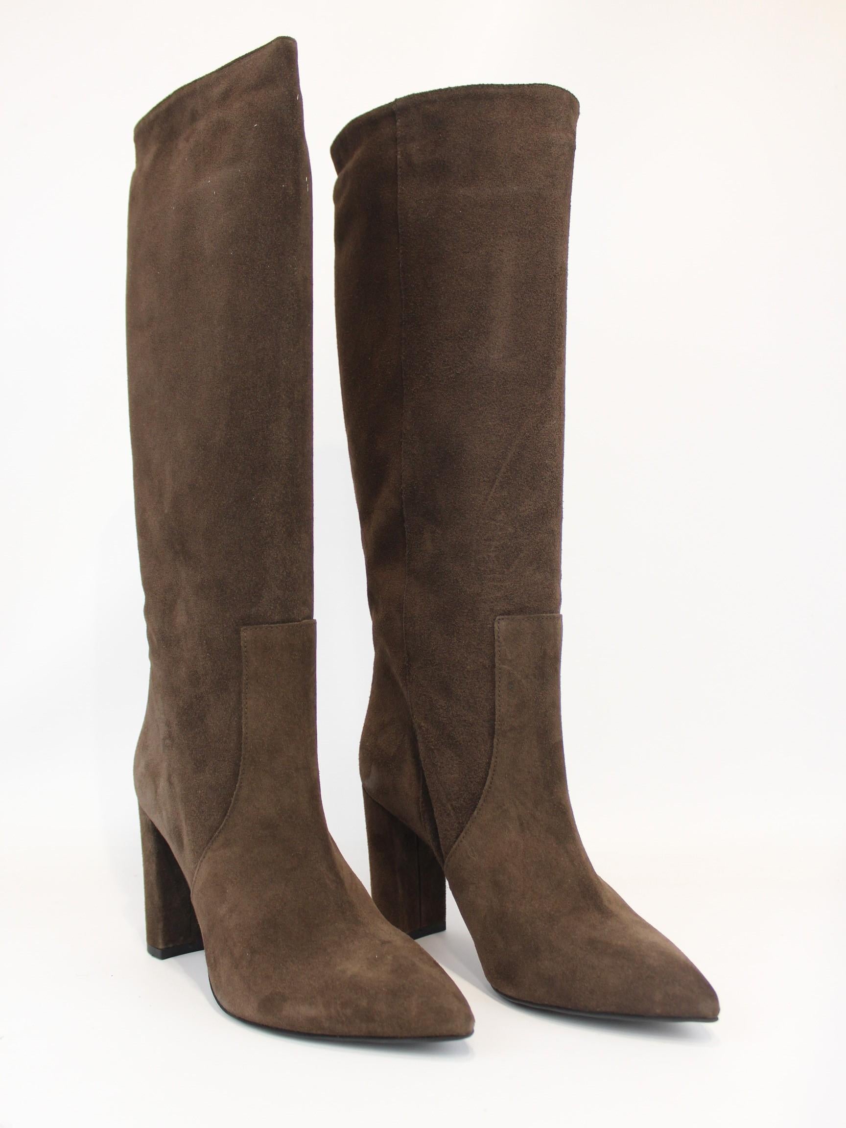 Stivale in camoscio AT2279CAM MORO OVYE' 