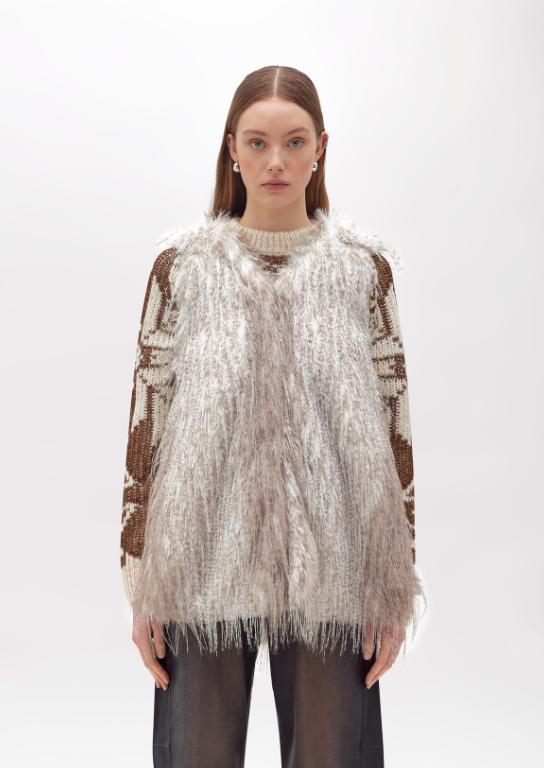 gilet in faux fur PF5002T0300 14300 Blugirl 