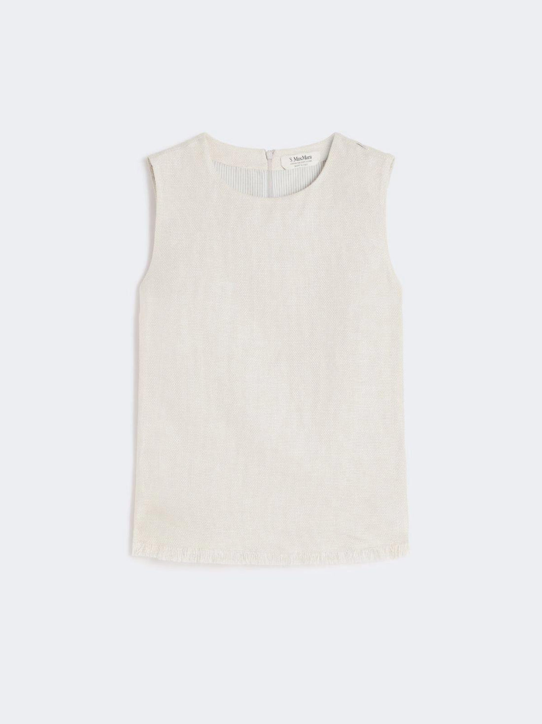 top in stuoia di lino SMMANIKA 036 S MAXMARA 