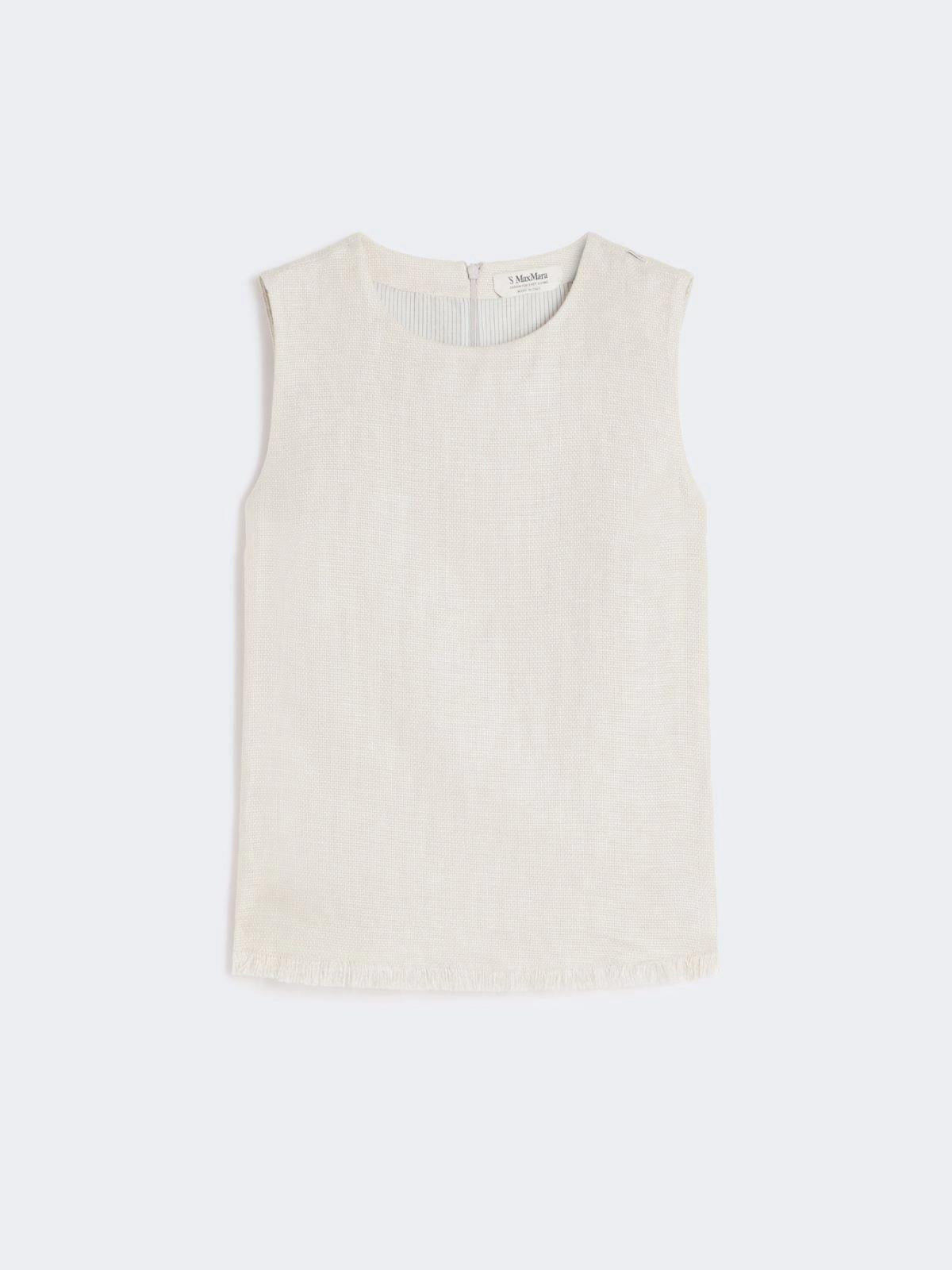 top in stuoia di lino SMMANIKA 036 S MAXMARA 