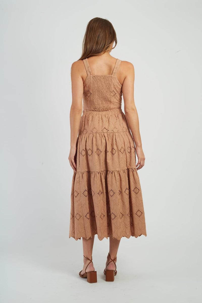 top corto in pizzo P625004 EDOUARDA 115 CAMEL DERHY 