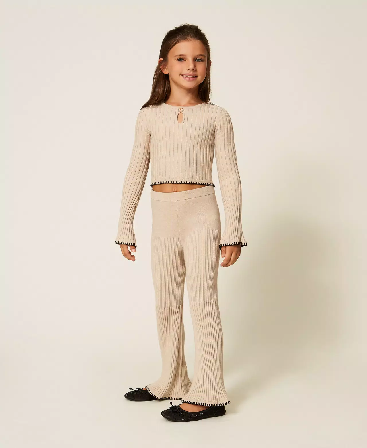 pantalone a coste 252GJ3091 10884 TWINSET GIRL 