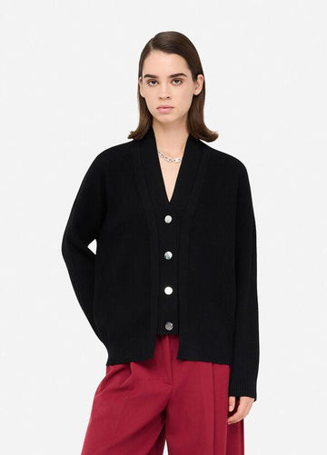 cardigan con scollo a V MF5397MS99E 22222 LIU JO WHITE 