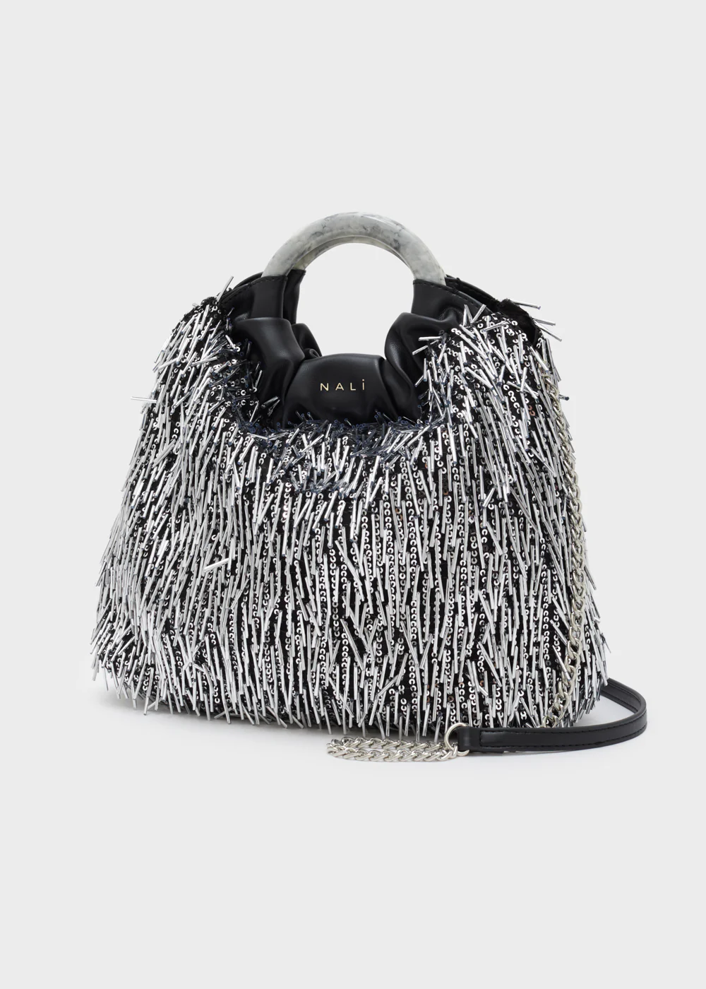 borsa ematite con perline GMBS0004 CANNA DI FUCILE NALI' 