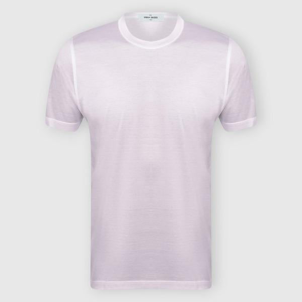 T-shirt in filo di scozia 60133 74002 001 GRAN SASSO 