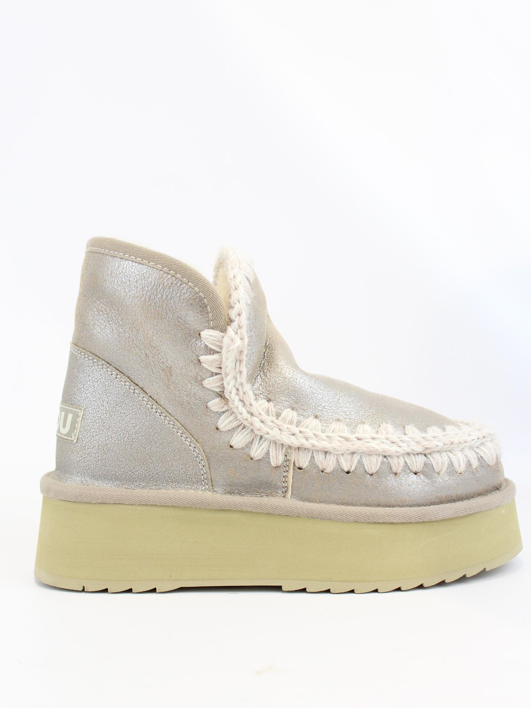 mini stivale eskimo in pelle MU.FW681000B STME MOU 