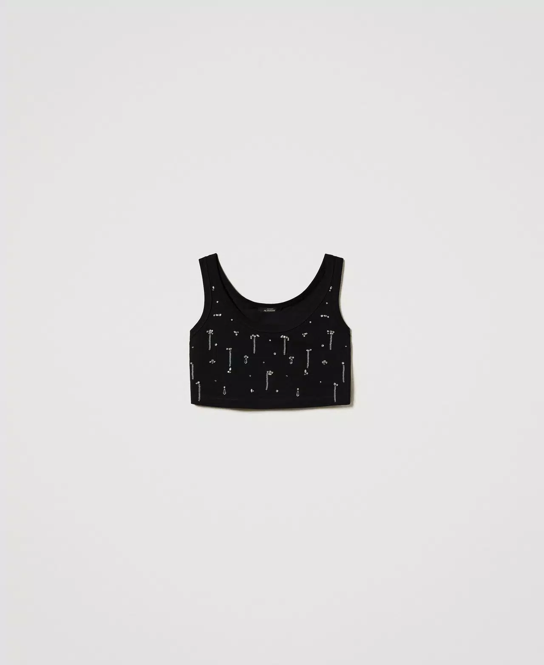 top cropped con applicazioni 251AP2222 00006 TWINSET ACTITUDE 