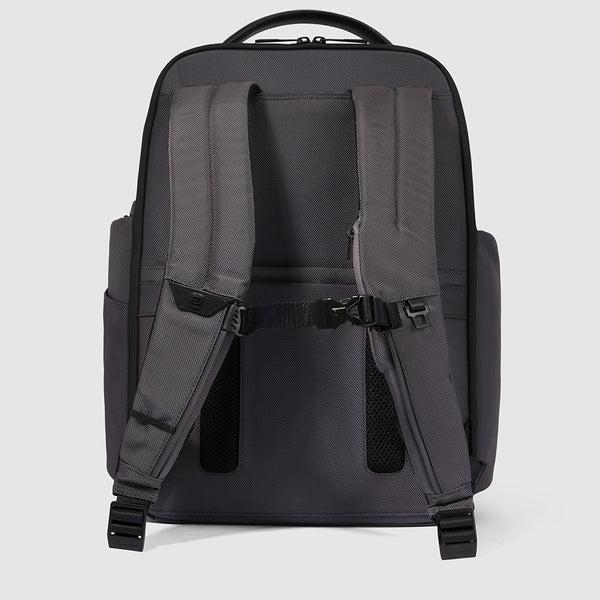 zaino grande in tessuto e pelle CA4532BR2S GRN PIQUADRO 