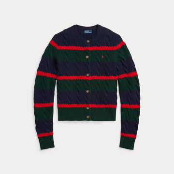 cardigan in lana a trecce 211-941587 001 RALPH LAUREN POLO 