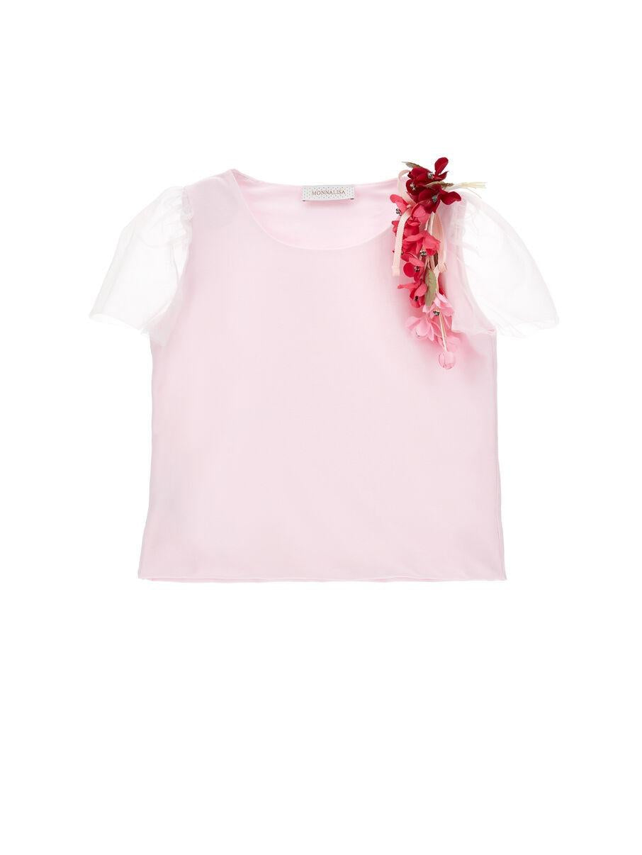 t-shirt in tulle 71G605 7201 0091 MONNALISA 