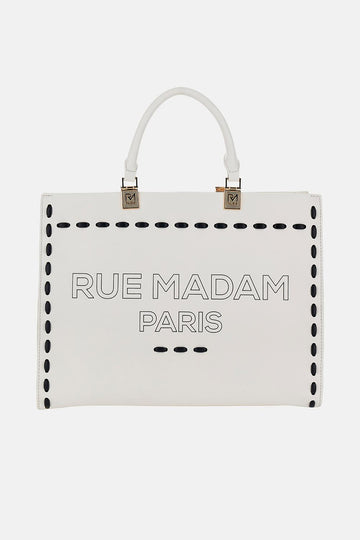 Borsa Iconique spring tote 1531ICONIQUE OFF WHITE RUE MADAM PARIS 