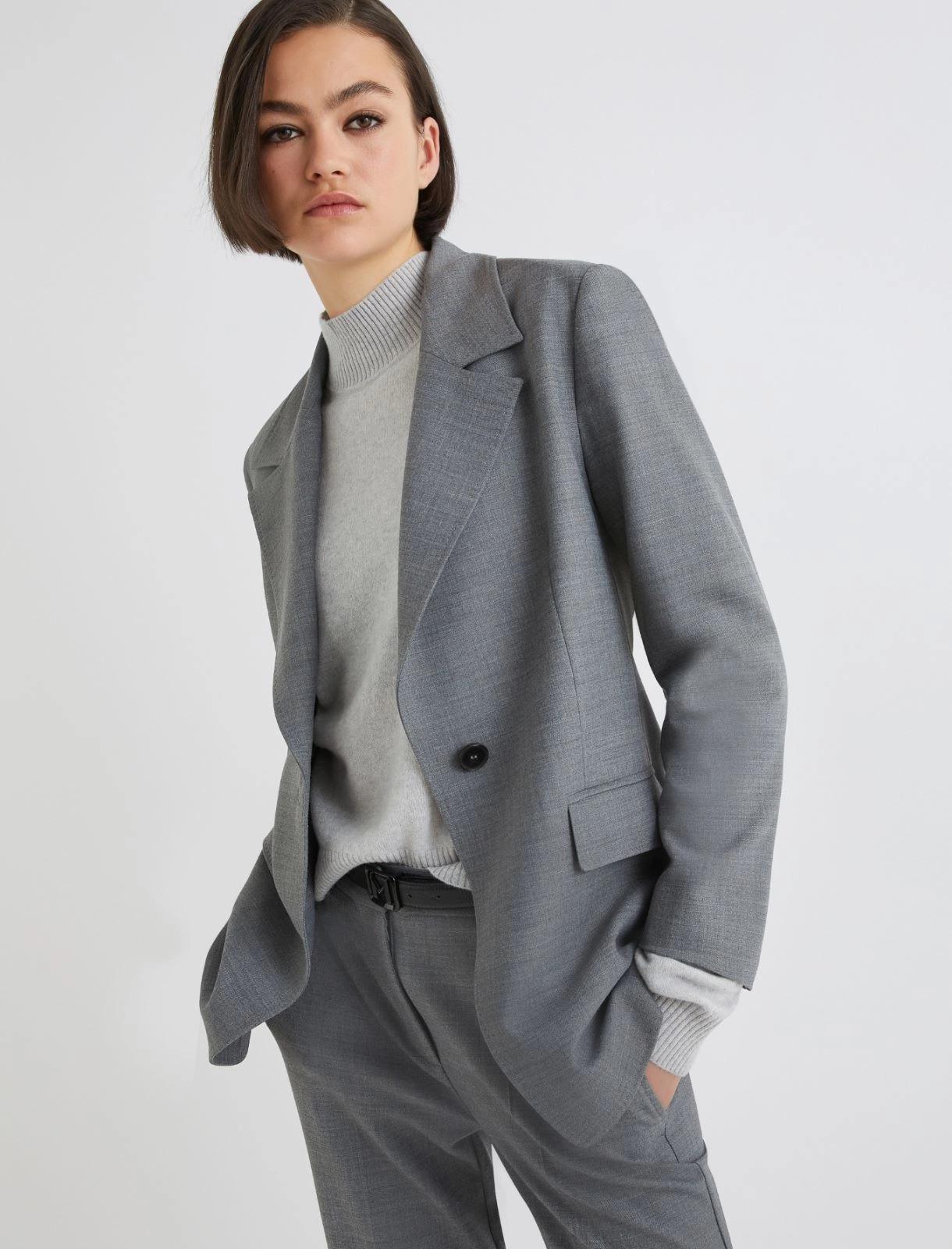 Giacca in twill di misto lana stretch SIAMESE 001 MARella 