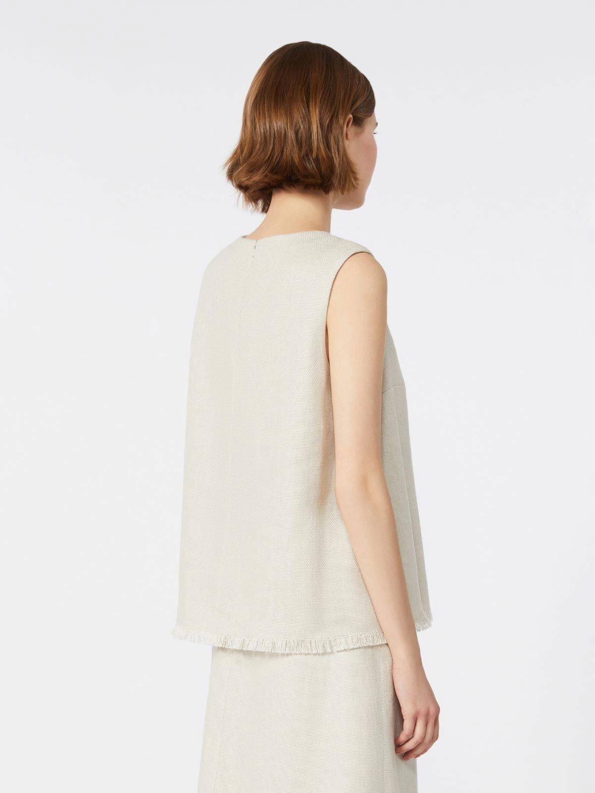 top in stuoia di lino SMMANIKA 036 S MAXMARA 