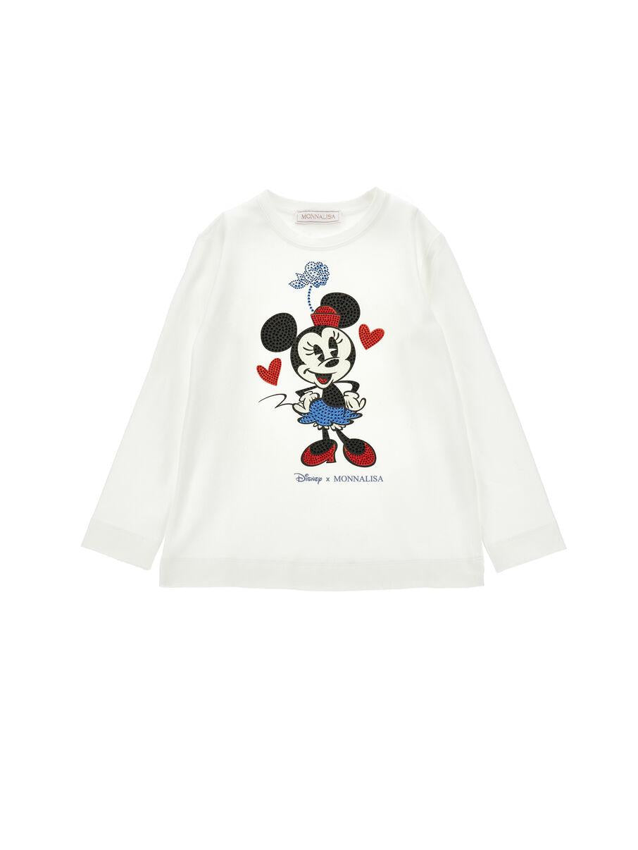 t-shirt minnie con strass 19F608 6003 0001 MONNALISA 