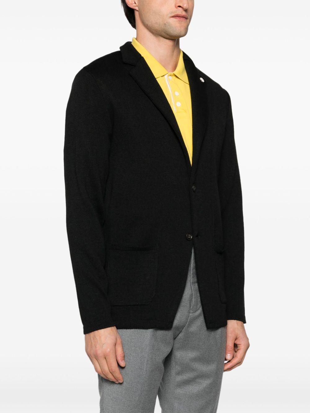 giacca in maglia con logo 3732M590 243771 99 MANUEL RITZ 