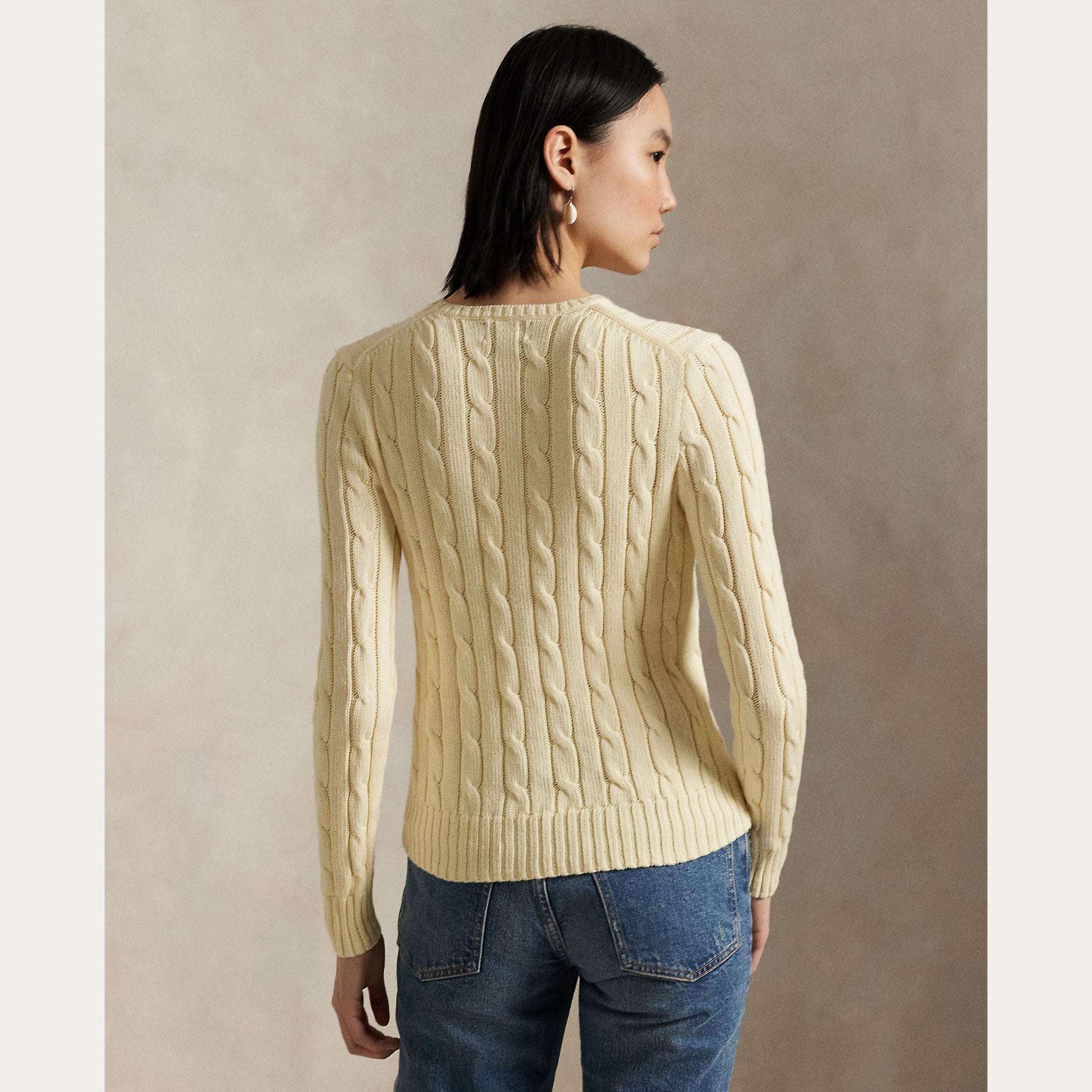 maglioncino a trecce con cavallino 211-891640 010 RALPH LAUREN POLO 