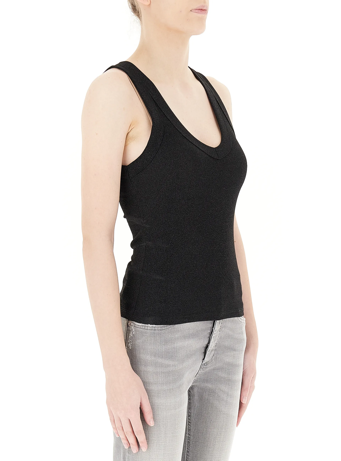 top a costine UD0086 NERO VICOLO 