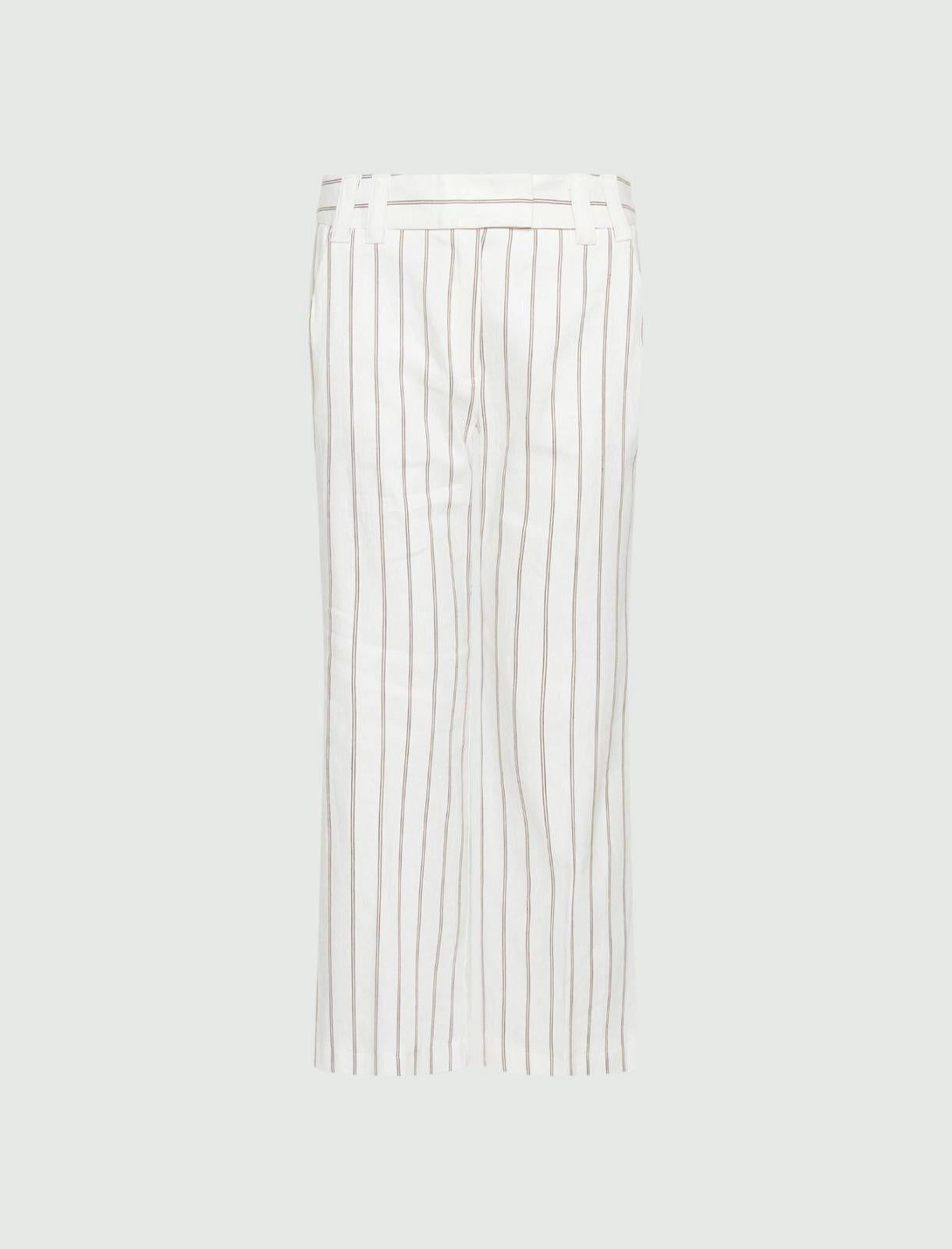 pantalone flare in lino MLLFEBO 001 MARella 