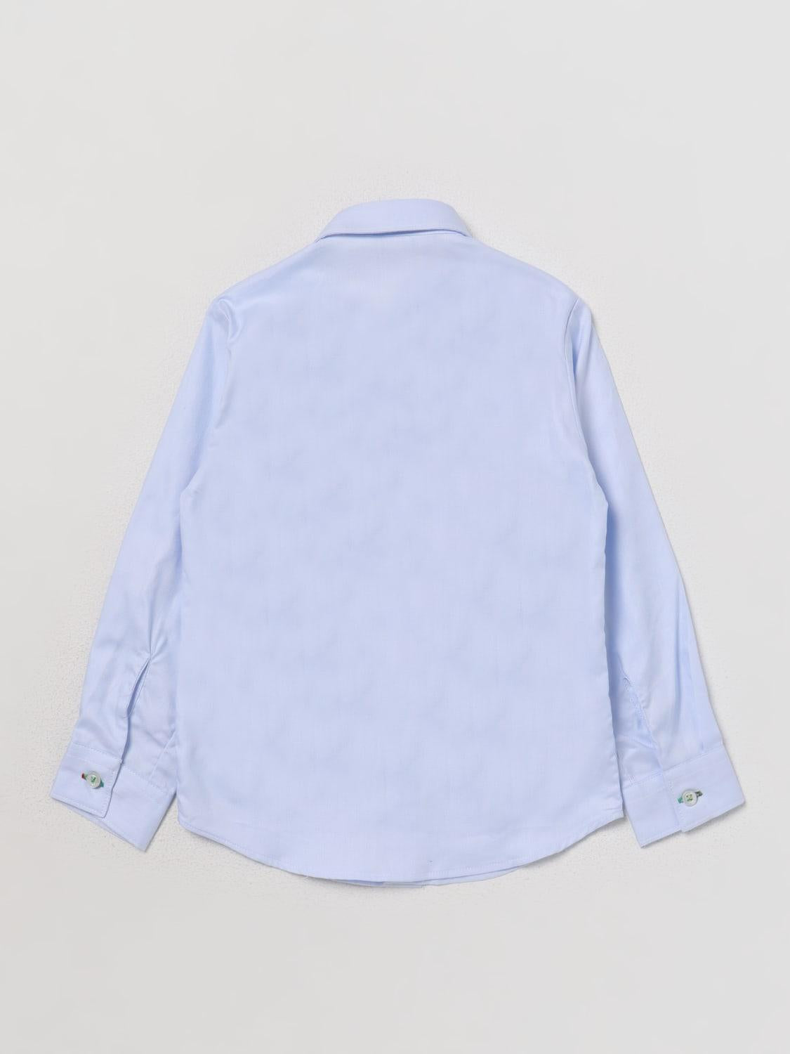 camicia con ricamo MR2270 AZZUR MANUEL RITZ KIDS 