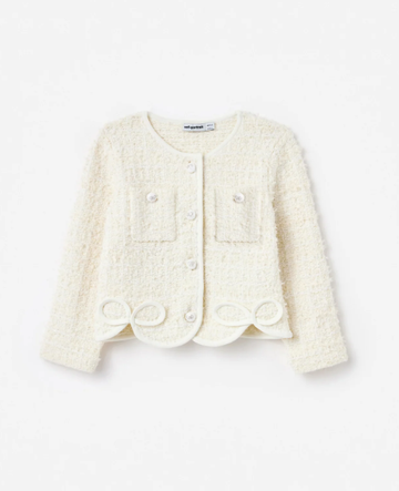 cardigan con fiocco 739C-C CREAM SELF-PORTRAIT 