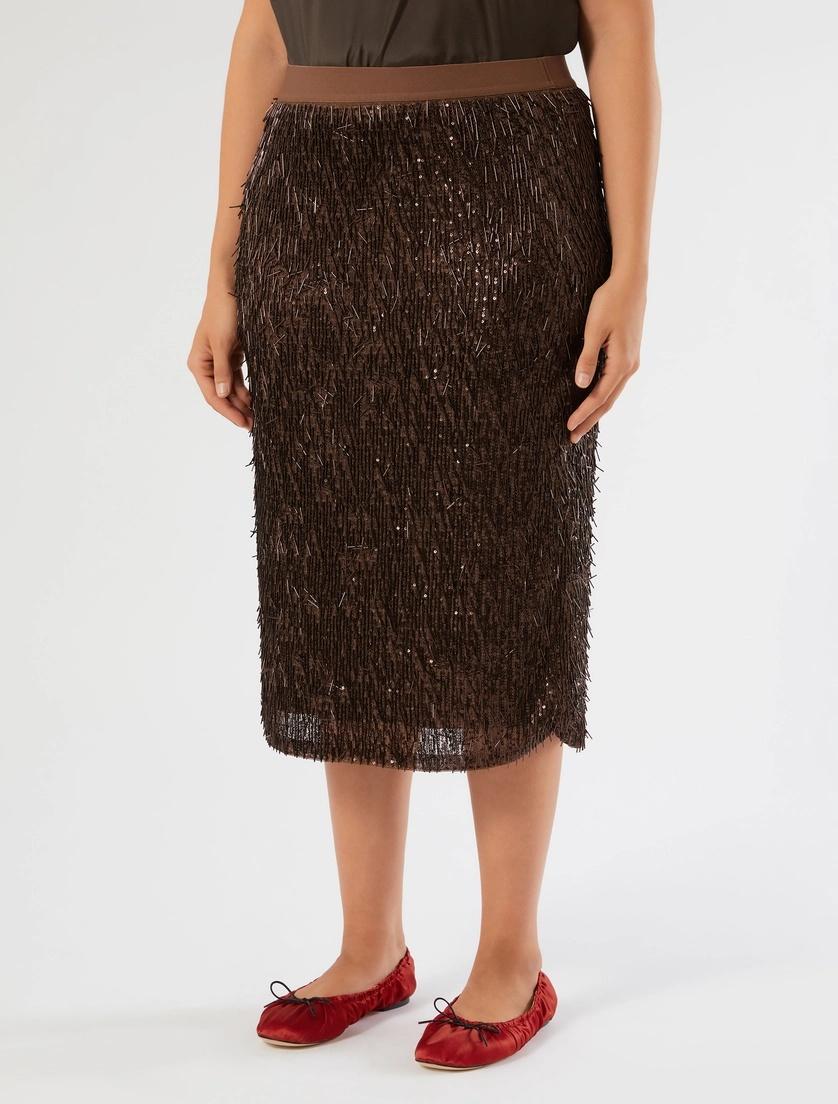 gonna in tulle con pailettes MRNATTORE 001 MARINA RINALDI 