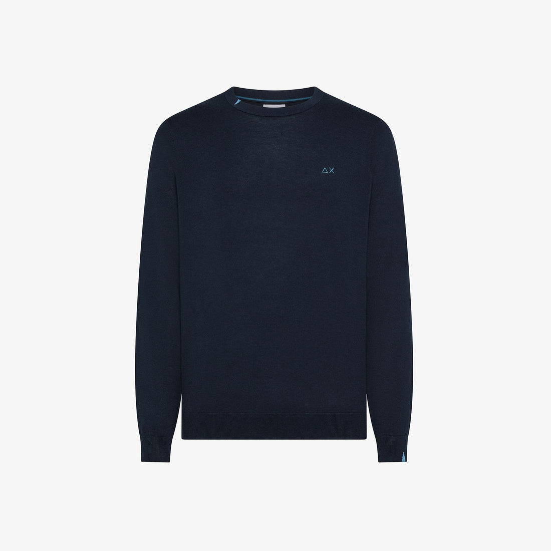 maglione basic con logo K36101 NAVY BLUE SUN68 