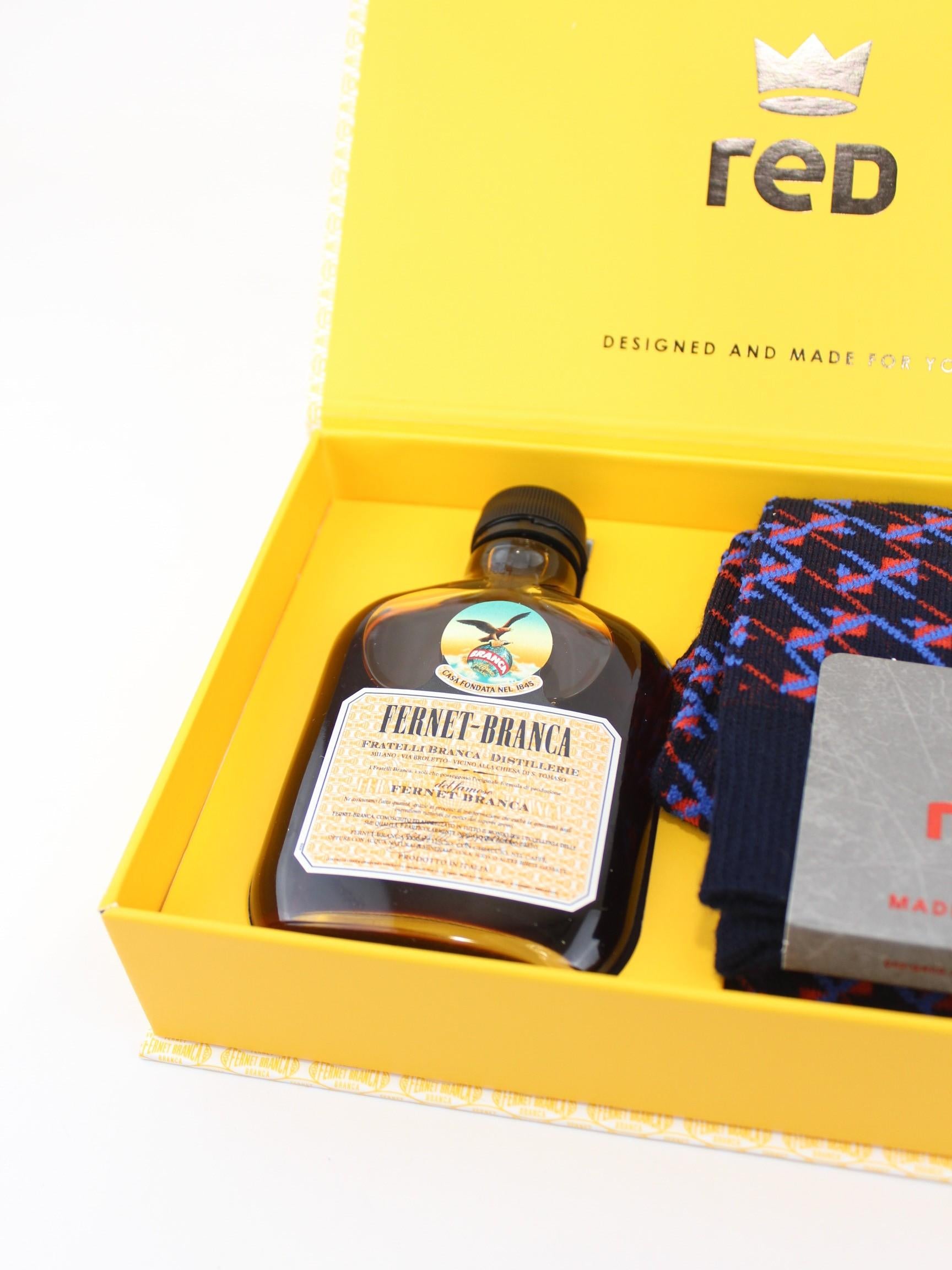 kit regalo fernet branca e calza 64276KIT V2394 RED 