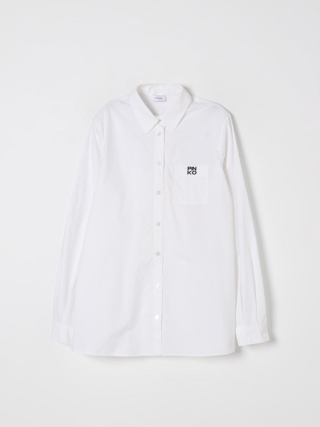 camicia con logo petto KFCA003 CA015 D001 PINKO 