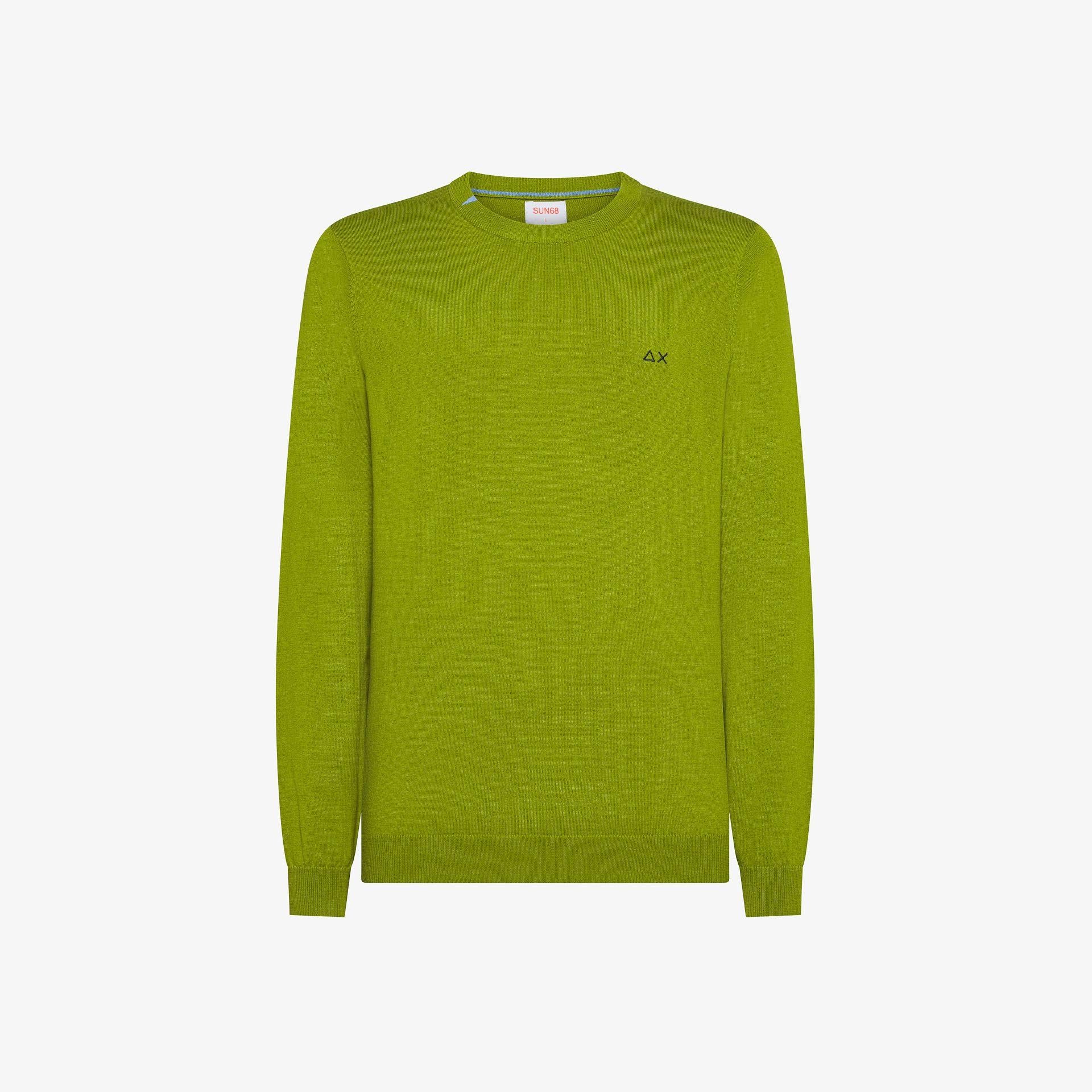 maglione girocollo misto lana K45101 95 SUN68 