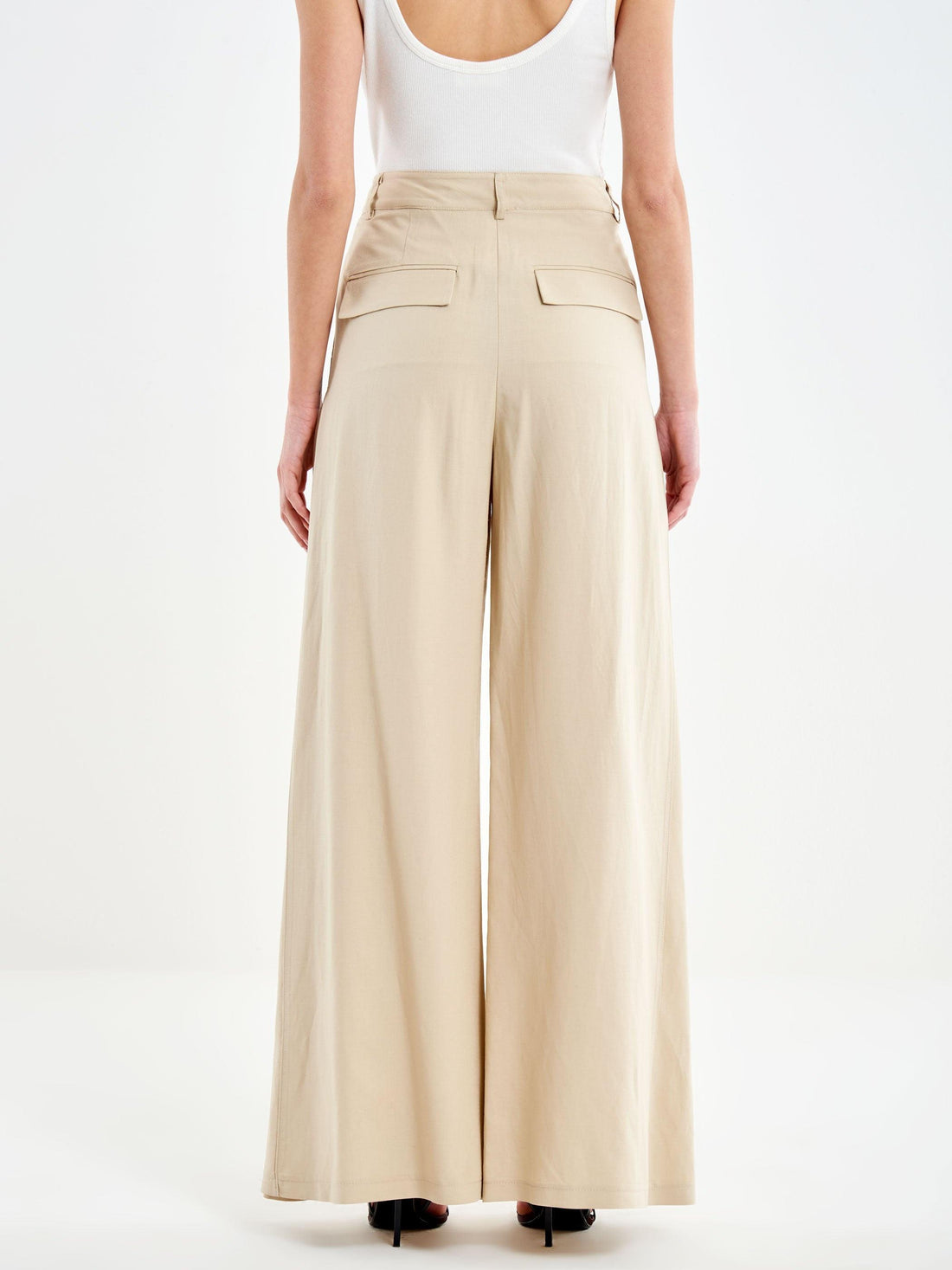 Pantalone ampio TAB1617 BEIGE VICOLO 