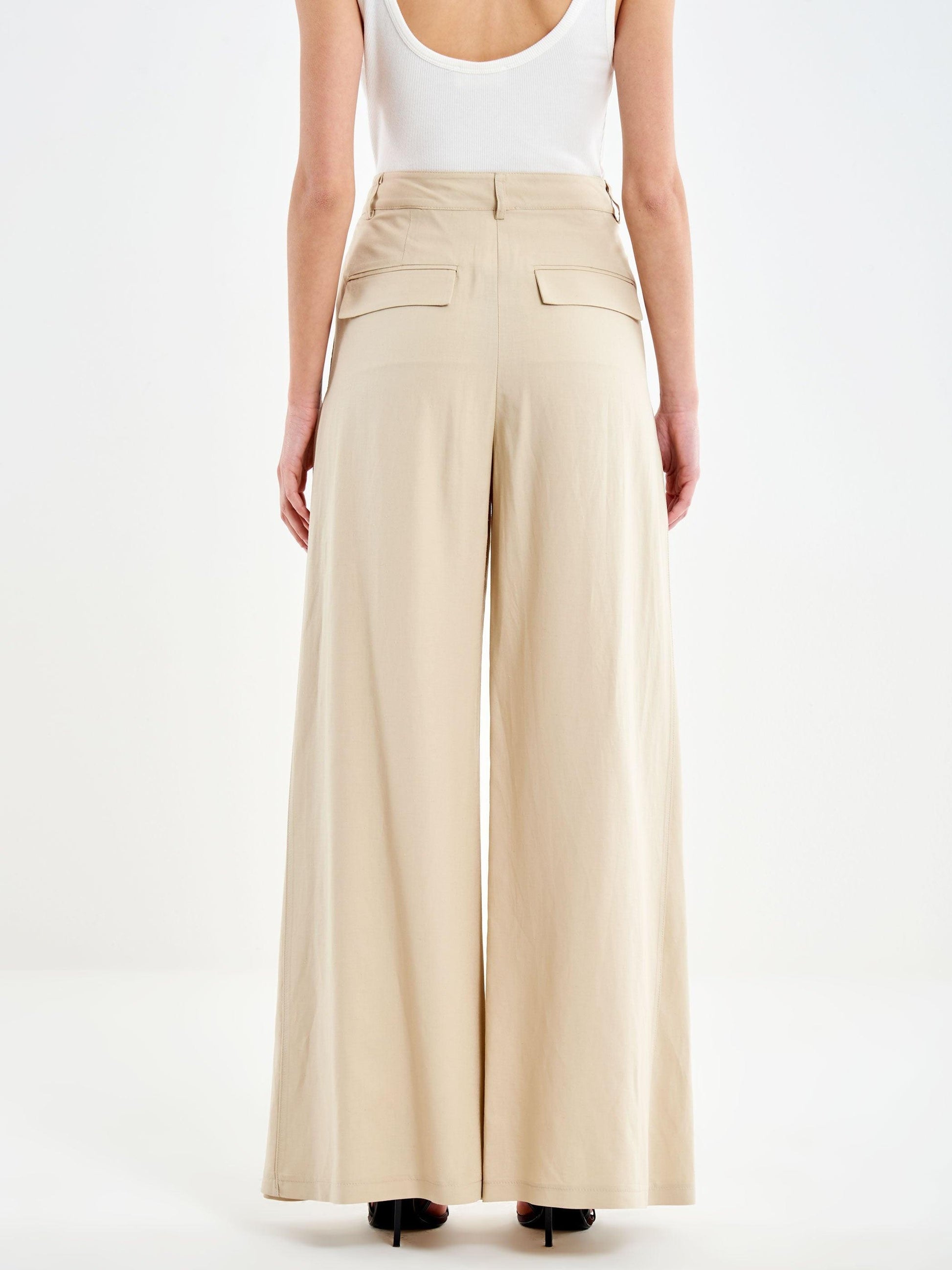 Pantalone ampio TAB1617 BEIGE VICOLO 