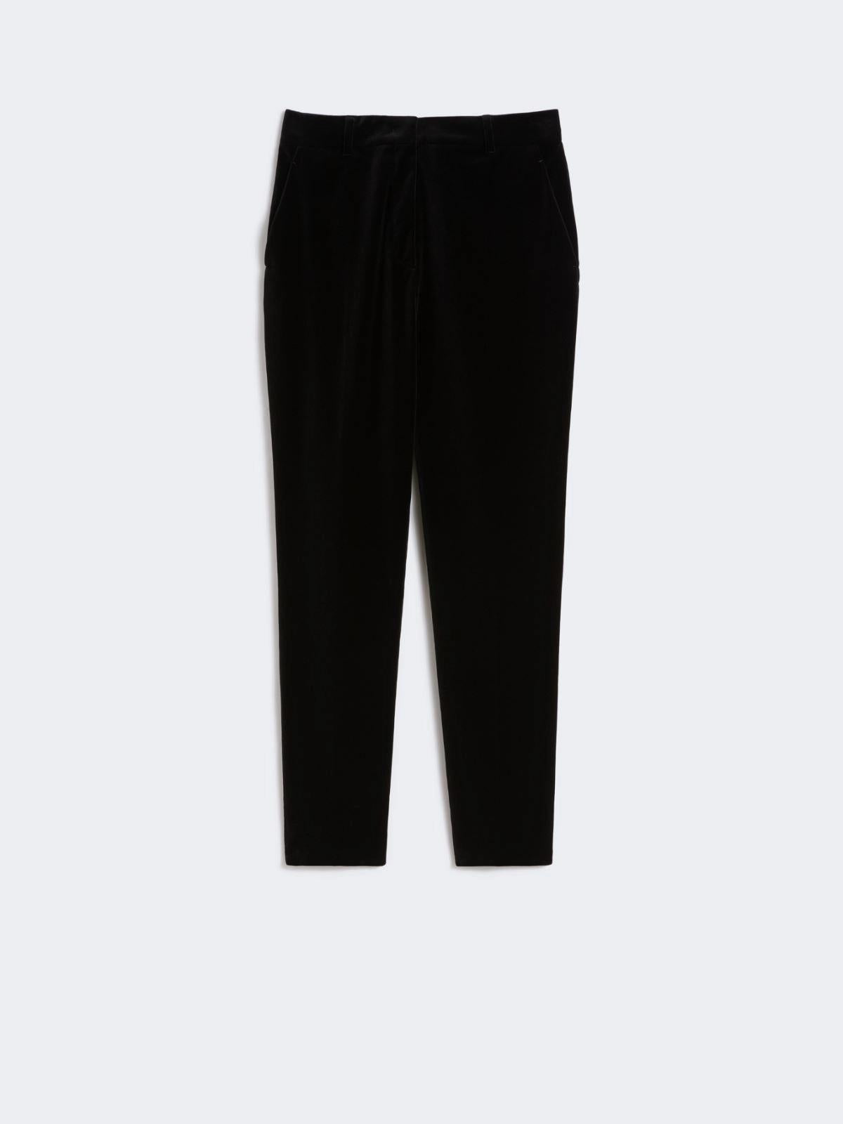 pantalone a sigaretta in velluto NEUTRO 001 MAXMARA STUDIO 