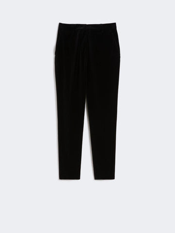 pantalone a sigaretta in velluto NEUTRO 001 MAXMARA STUDIO 