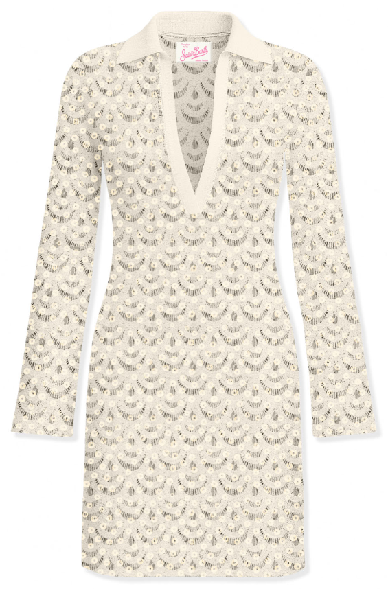 abito in crochet con pailettes ILARY 01719L MC2 SAINT BARTH 